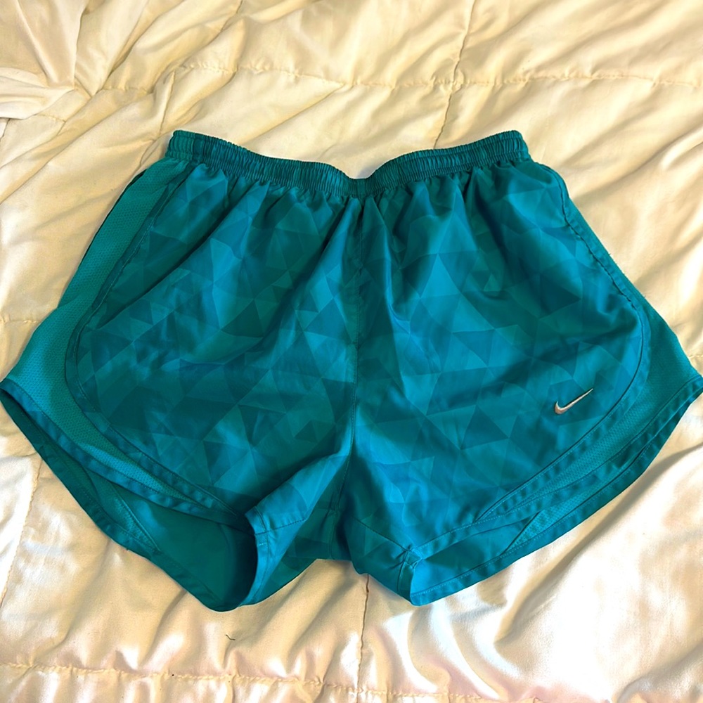 Turquoise Nike athletic shorts